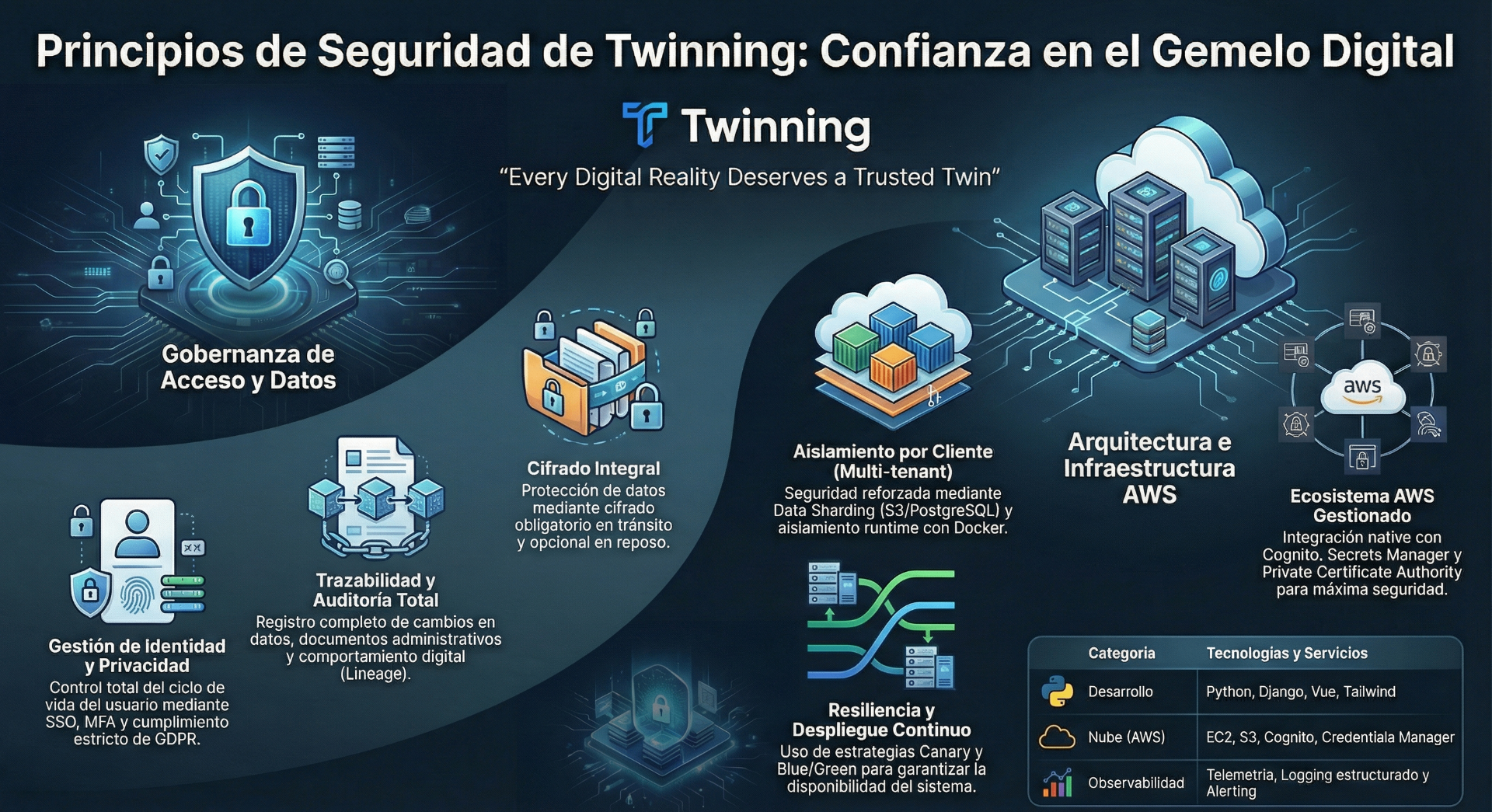 Principios de Seguridad de Twinning: Confianza en el Gemelo Digital